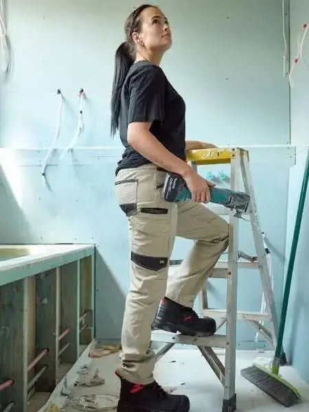 Bisley Women's Flx And Move™ Stretch Canvas Elastic Cargo Pants BPCL6338 Bisley Workwear